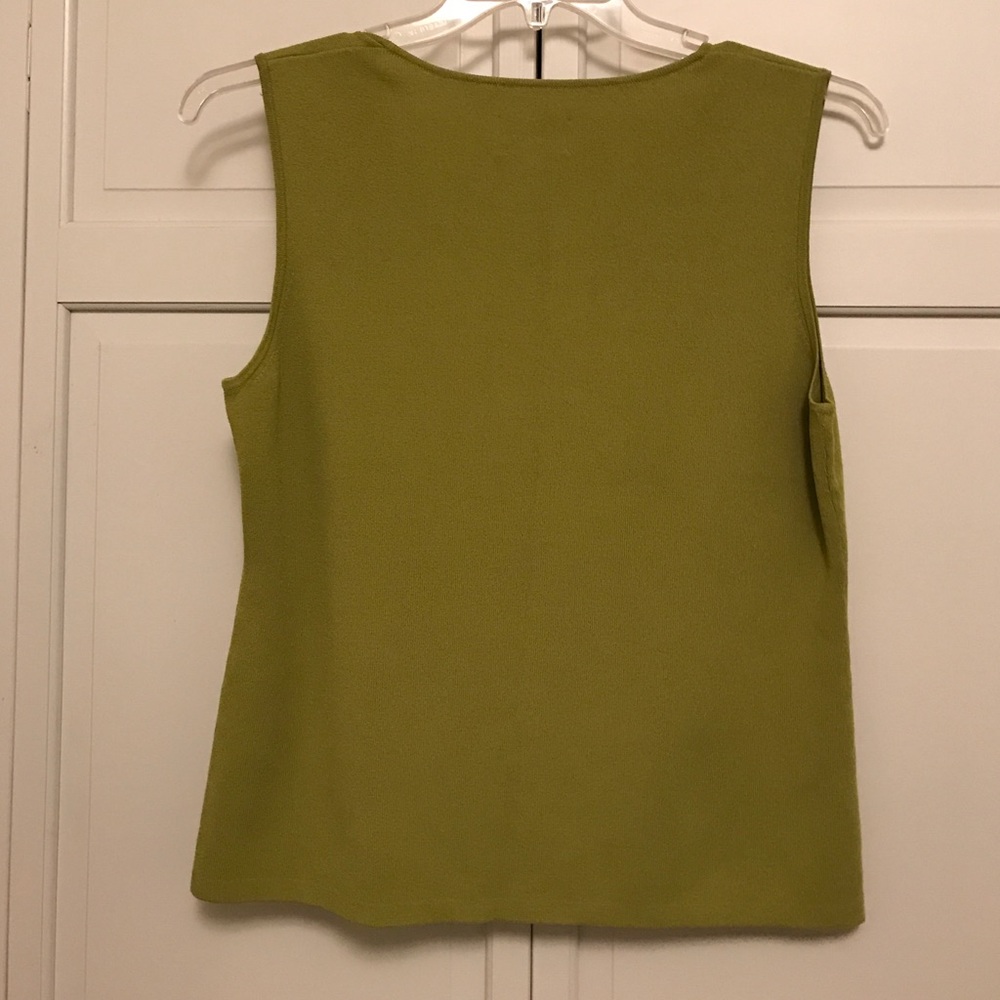 CHICO’S Design lime green sweater size 3 - Picture 2 of 3
